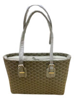 Chevron Print Coated Canvas Okinawa PM Tote Bag (2)