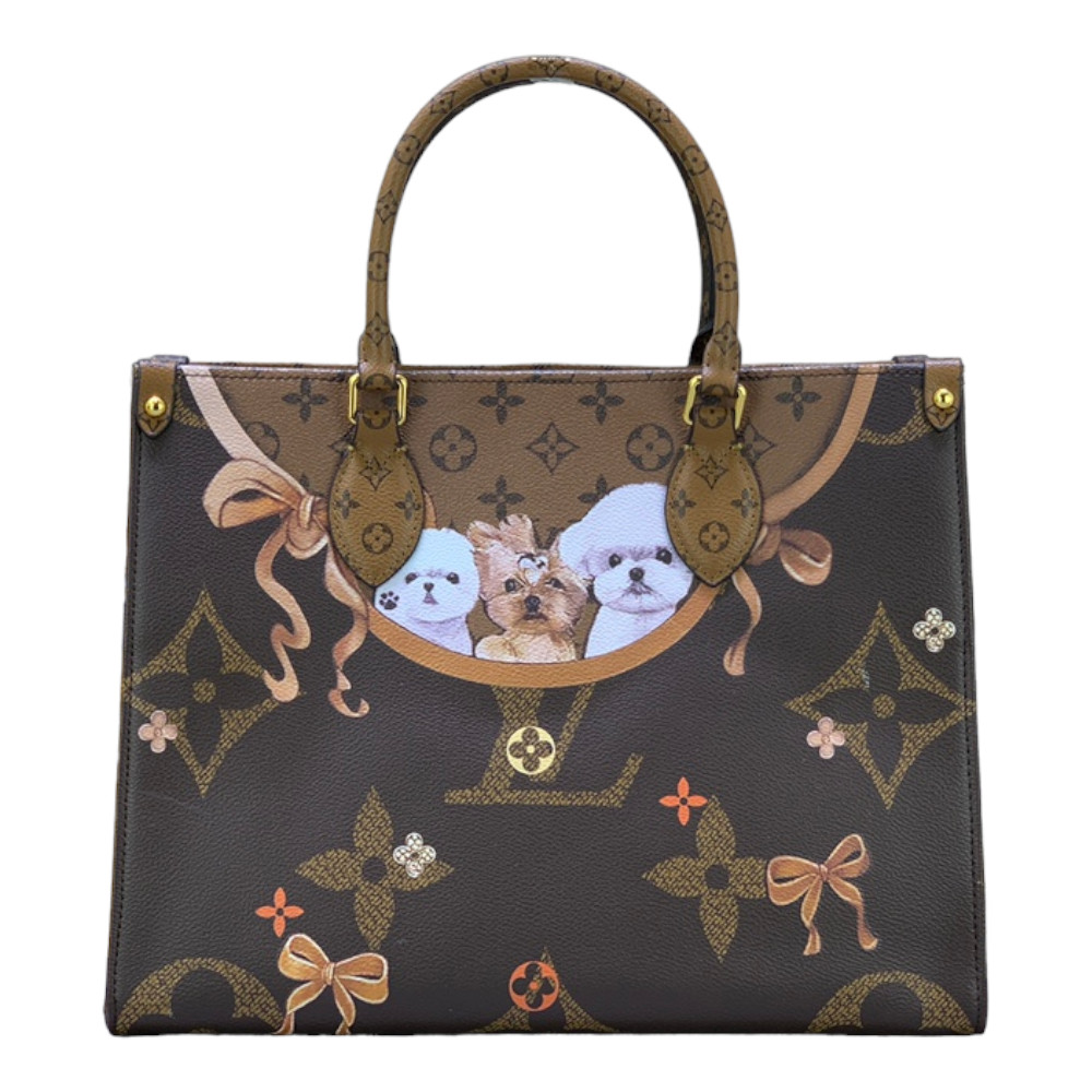 Louis Vuitton Monogram Canvas Limited Edition Cats Tote Bag